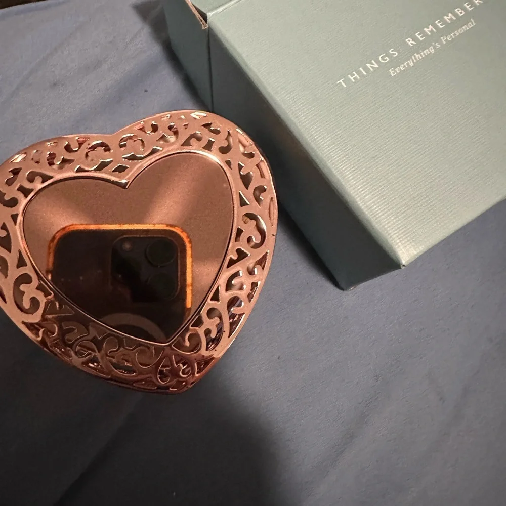 Things Remember Heart-Shaped Rose Gold Jewelry Box